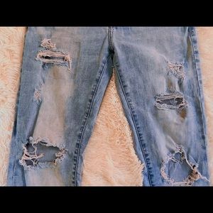 Mens Ripped Blue American Eagle Skinny Jeans 👖 Size 32x32